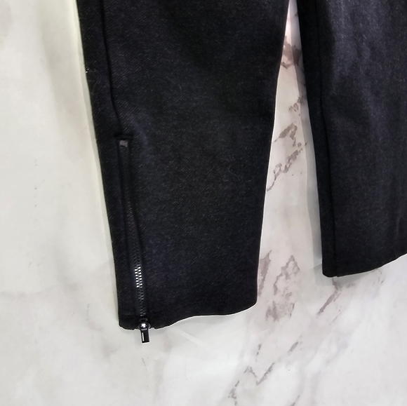 Athleta Pants Womens XS P Black Venice Heathered Pintuck Pull On High Rise - Picture 9 of 13